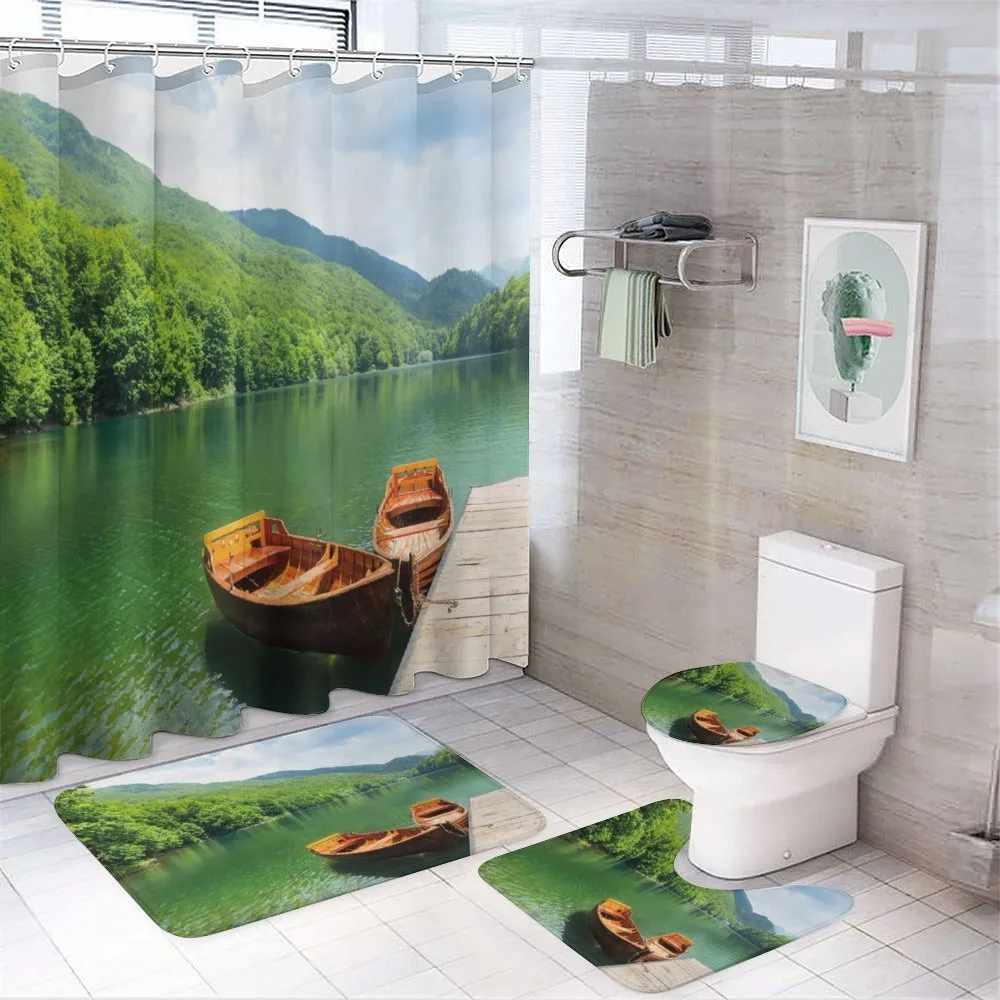 Boats Lake Forest Serene — 4-Piece Bathroom Set preview