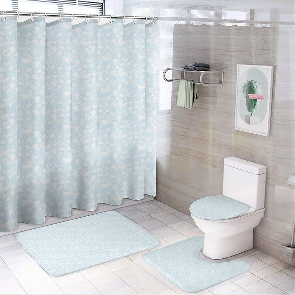 Hearts Teddy Bears Clothes — 4-Piece Bathroom Set preview
