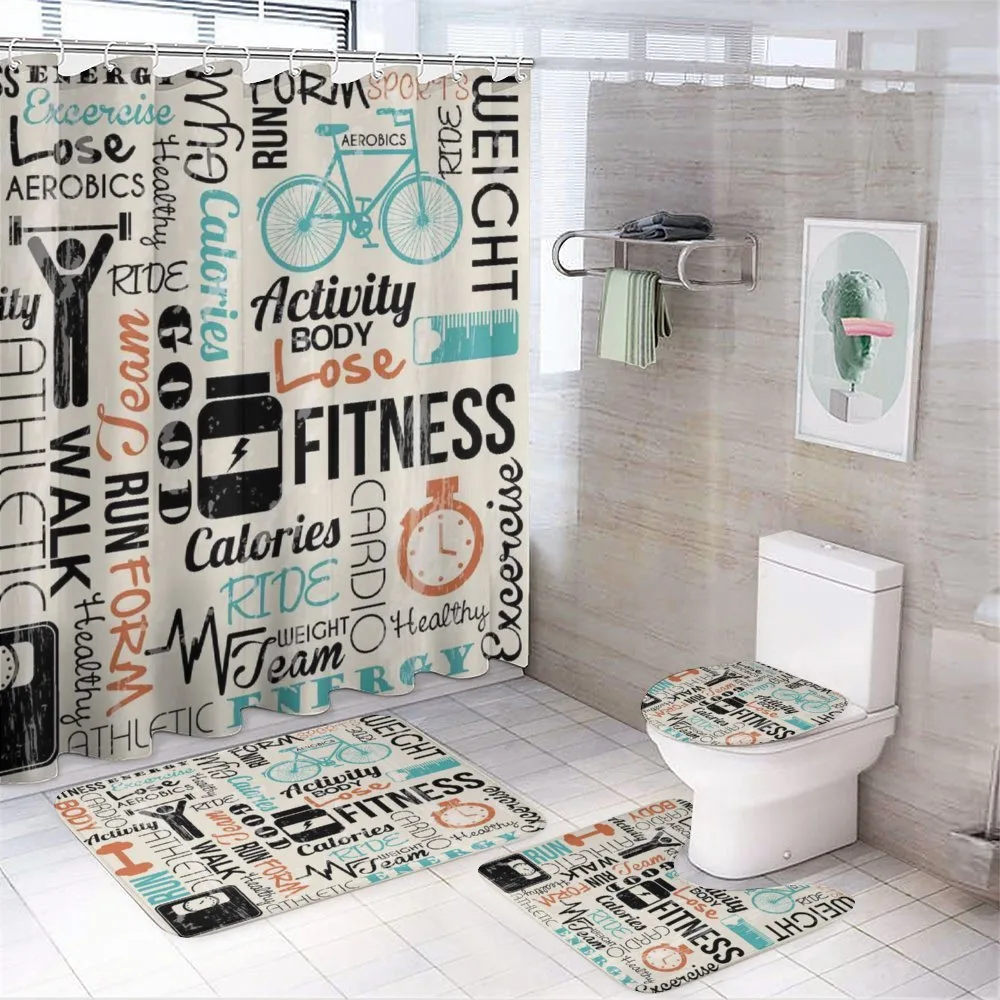 Healthy Life and Sports — 4-Piece Bathroom Set preview
