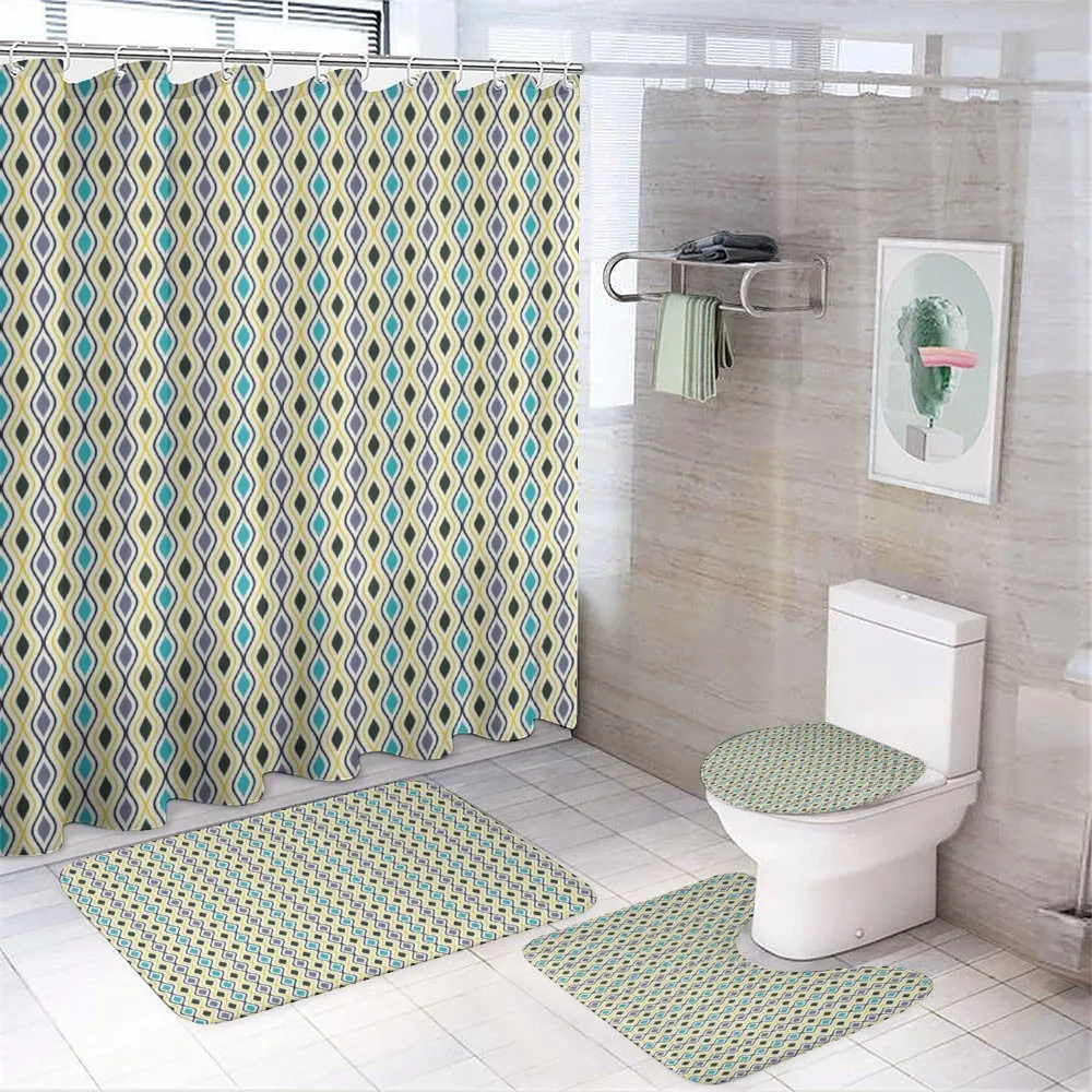 Oval Drop Like Forms — 4-Piece Bathroom Set preview