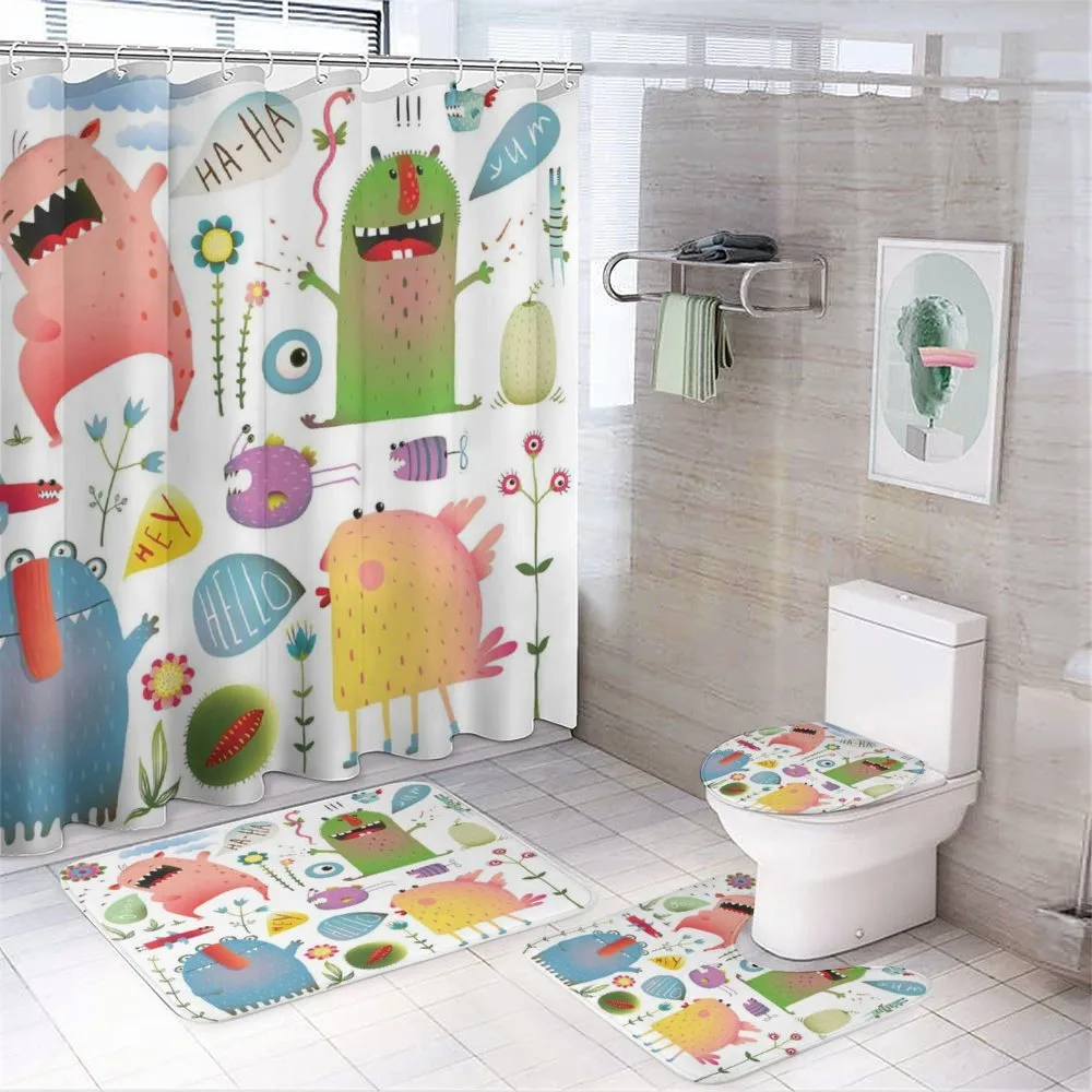 Imaginary Creatures Fun — 4-Piece Bathroom Set preview